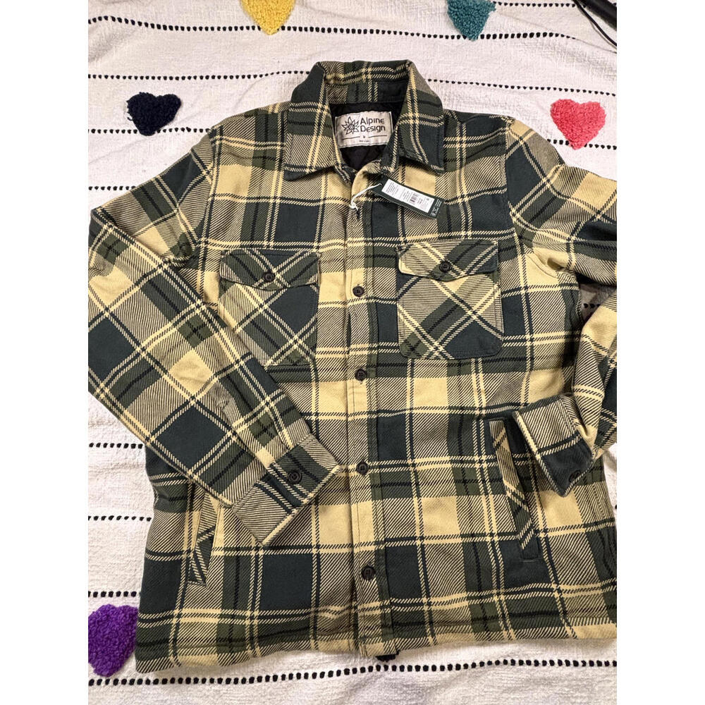 Alpine Design Men's Plaid Button-Up Quilt lined Jacket Size‎ Medium [COPY]